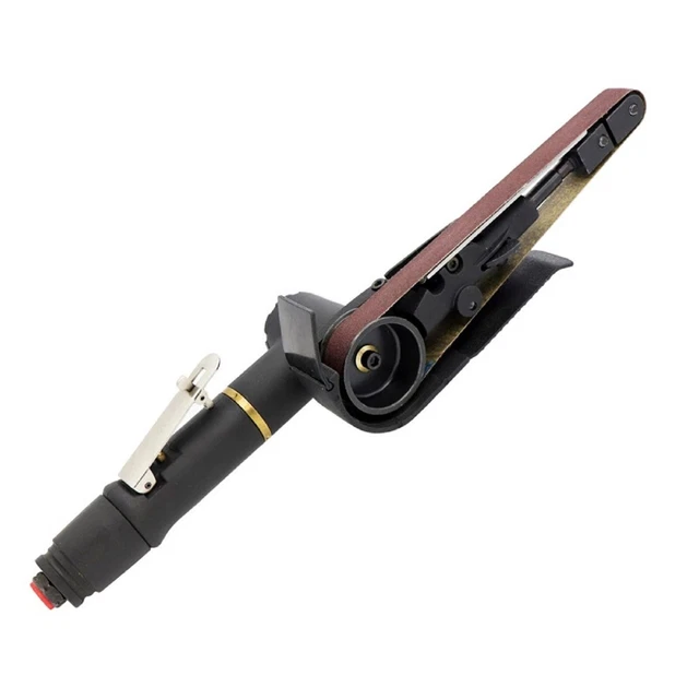 Air Belt Sander Pneumatic Polishing 16000rmp 20*520mm Black Doptthe Machine