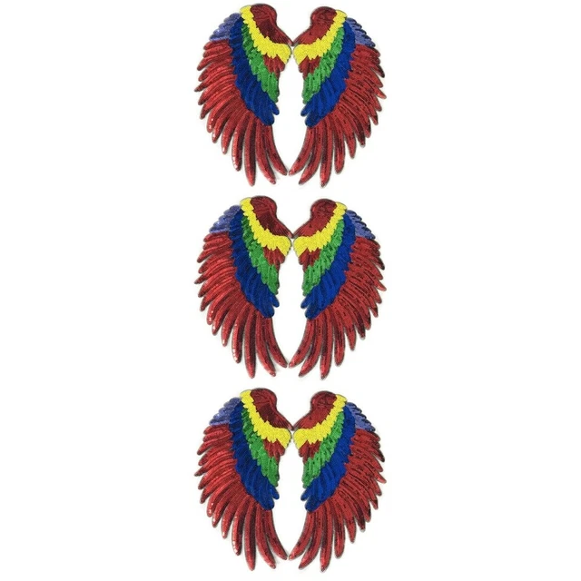 3 pares de pegatinas de tela coser aplique lentejuelas parches para ropa