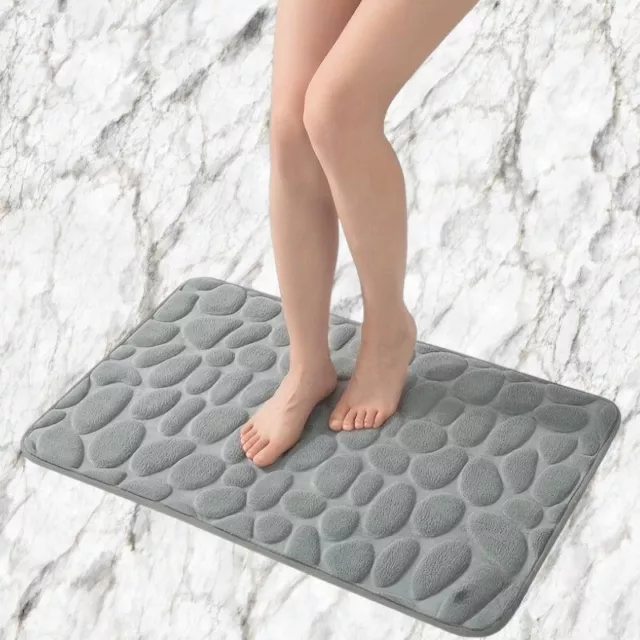 Tapis De Bain absorbant de Bain 80cm x 50cm, antidérapant Lavable en machine