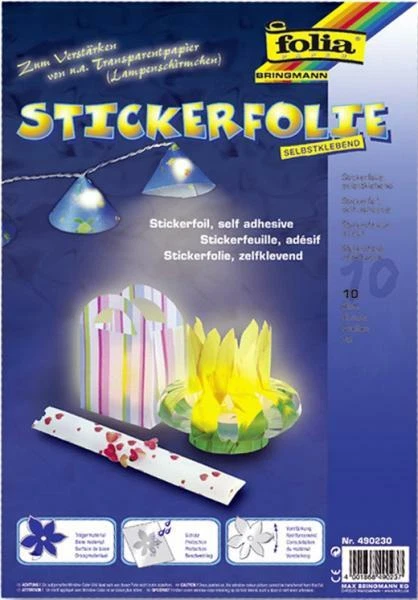 10x Selbstklebende Windowcolor-Folie 35 x 50 cm 10x Selbstklebende Windowcolor-Folie 35 x 50 cm