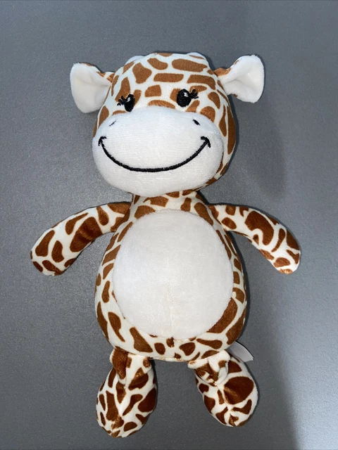 Peluche doudou girafe SIMBA TOYS NICOTOY KIABI blanc beige brun marron 25 cm