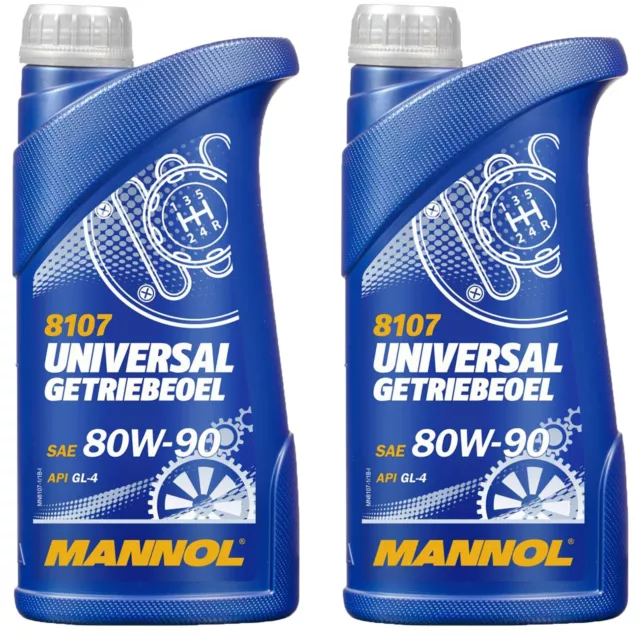 2x1 Liter MANNOL SAE 80W-90 Universal Getriebeöl Schaltgetriebe API GL4