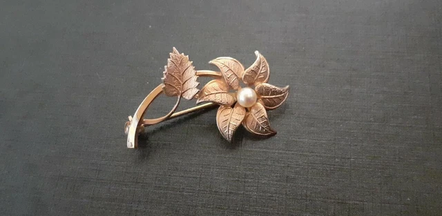 Broche Bijou Royaliste En Nacre - Insigne Fleur De Lys - XIXème Siècle