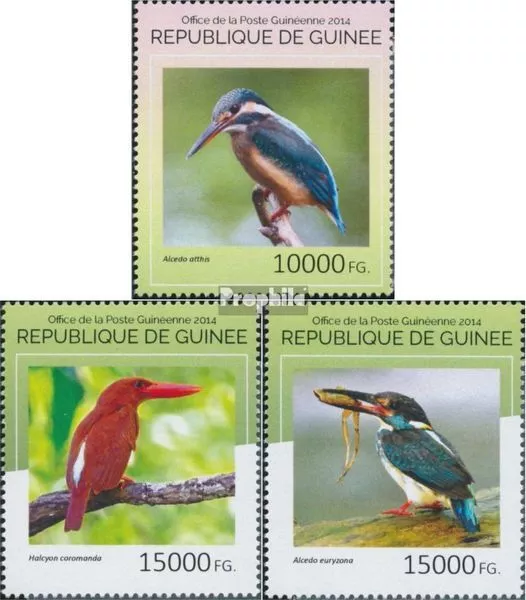 Briefmarken Guinea 2014 Mi 10682-10685 postfrisch Vögel