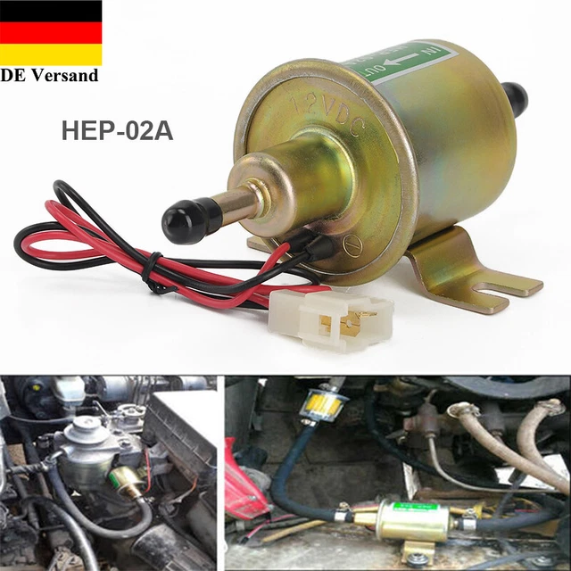Yctze Elektrische Kraftstoffpumpe HEP-02A 12V - Universal Für Benzin & Diesel