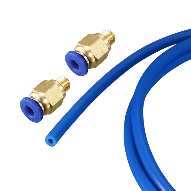 Tubes PTFE 4x2mm – Lot De 2 X 1m, Bleu, Pour Air Et Fluides, Par Uxcell