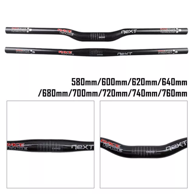 New Race Face NEXT 3k Matte Carbon Fiber Handlebar 31.8mm Riser/Flat Bar For MTB