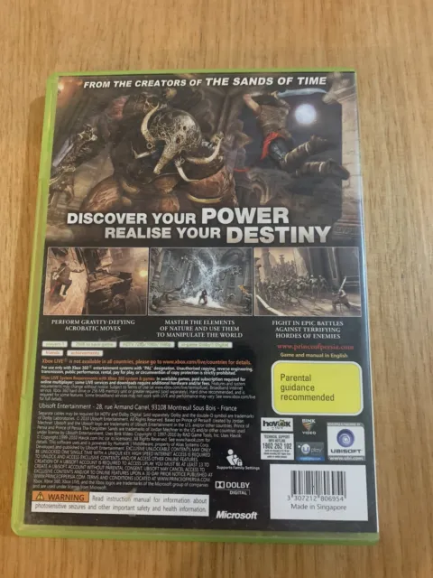 Prince Of Persia: The Forgotten Sands | Microsoft Xbox 360 | With Manual 2