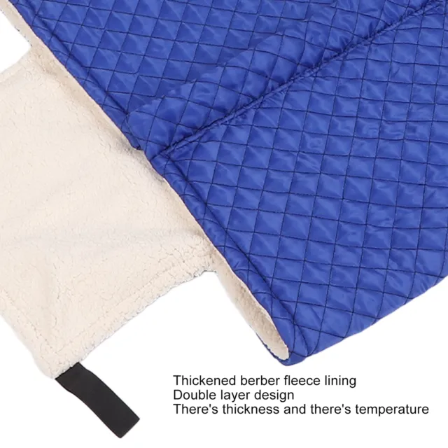 (Blue)Wheelchair Blanket Thicken Half Wrapped Keep Warm Blanket Wheelchair Wrap
