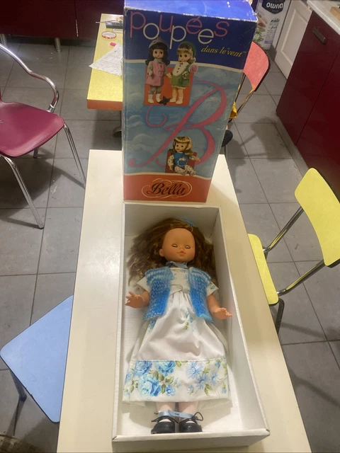 Poupée Bella 49 Cm – Vintage Années 60-70 – France – État Neuf Dans Boîte