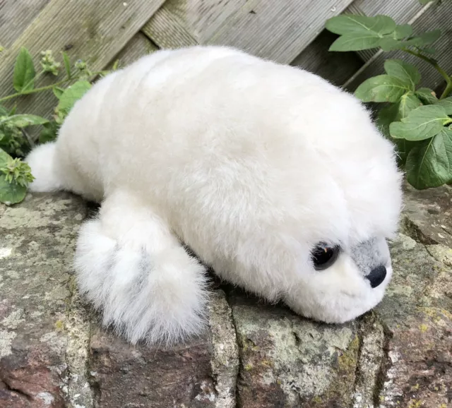 RUSS BERRIE YOMIKO Christmas  HARP SEAL Large PLUSH Soft Stuffed Mammal TOY 16in 2