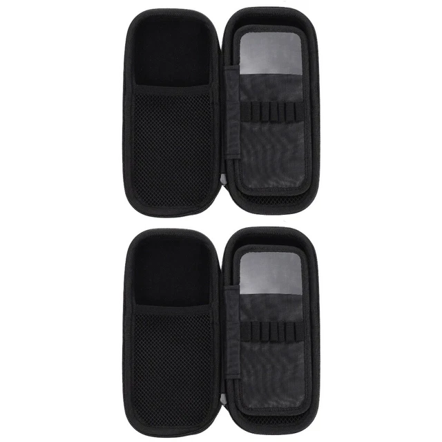 2x Multiuso Bolso de Cepillo de Belleza Bolsa de Cepillo para Almacenamiento Exterior Cepillo de Maquillaje