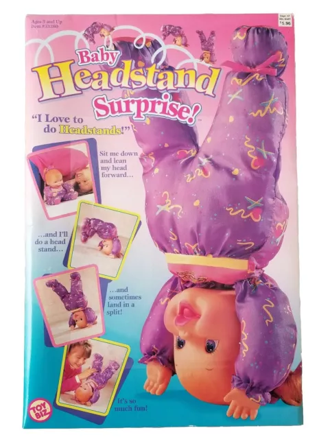 Vintage 1996 Baby Headstand Surprise Tumbling Doll Toy Biz FACTORY SEALED IN BOX