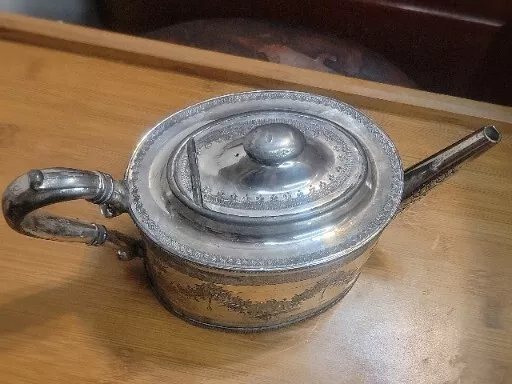 Old  Silver with Victorian Style Teapot 3