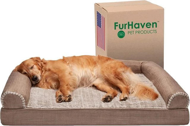Orthopedic Dog Bed for Large Dogs W/ Removable Bolsters & Washable Cover, for Do