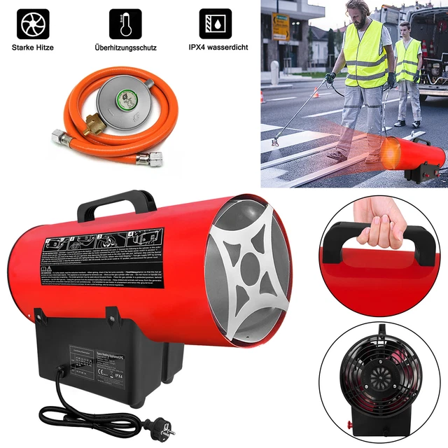 15kW Heizkanone Gasheizer Gasheizgebläse Gasheizstrahler Bauheizer Heizgebläse