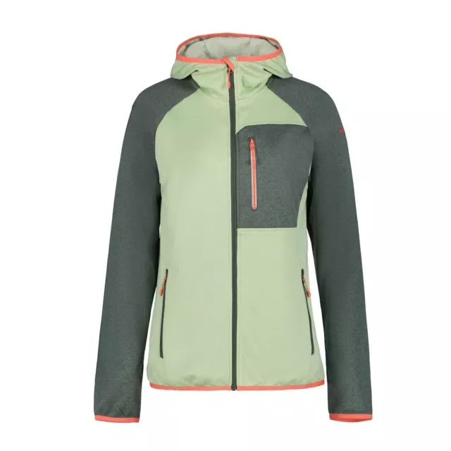 Icepeak Banks Green, Jacket Polar Hooded Outdoor Woman