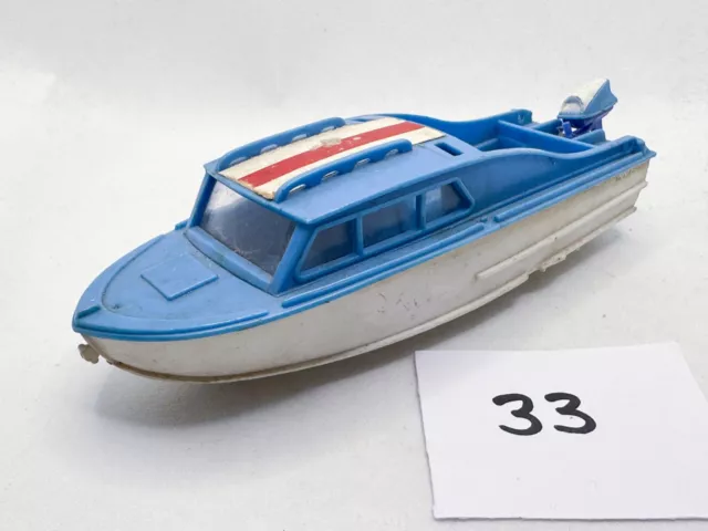 Rare Vintage Corgi Toys 104 Dolphin 20 Four Berth Cruiser Boat Diecast Model Car