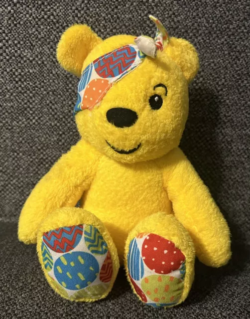 Pudsey 2007 BBC Children In Need Yellow Bear Soft Toy Plush 7” Free Postage