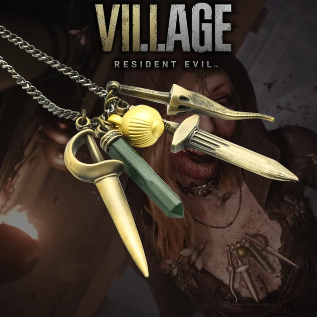 RESIDENT EVIL VAMPIRE Lady Dimitrescu Cassandra Anime Necklace Moth