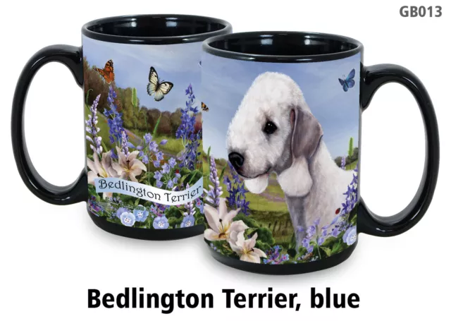 Garden Party Mug - Blue Bedlington Terrier