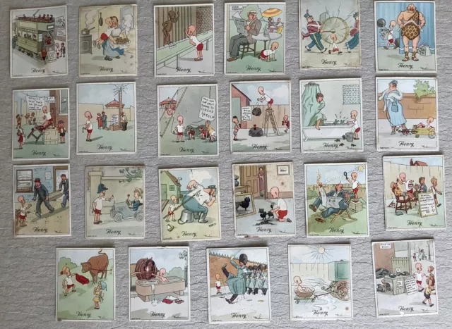 Kensitas Henry Cigarette Cards, Children Humour/Comic, 23 Cards