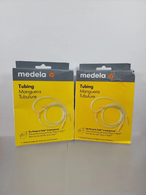 (2) Medela Replacement Tubing Pump In Style With MaxFlow Breast Pumps