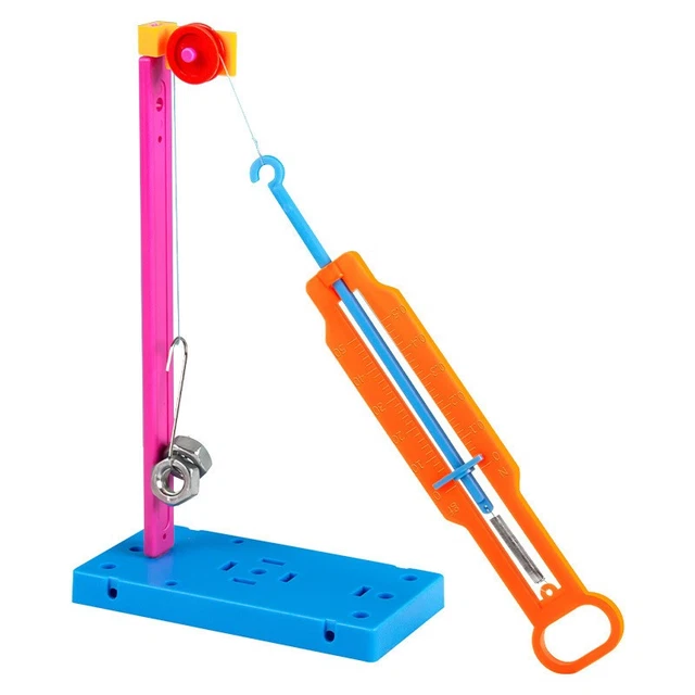 Force Meter Projects PHYSICS SCIENCE EXPERIMENT Diy Pulley Force Meter With Educational ...