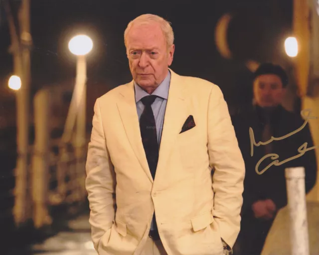 Michael Caine HAND Signed 8x10 Photo, Autograph, The Italian Job, Zulu, Batman