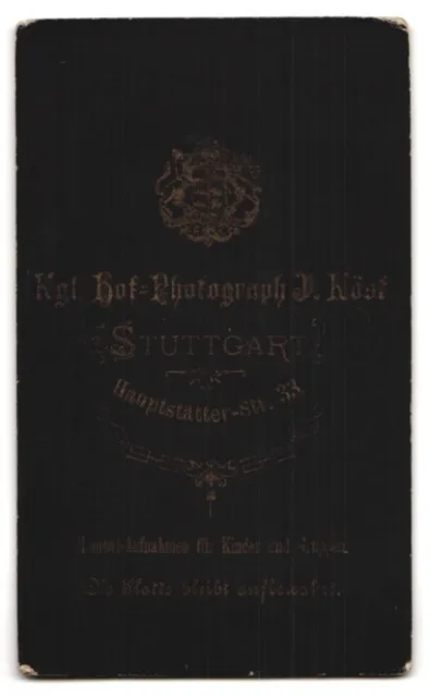Photography J. Köst, Stuttgart, Hauptstätterstr. 33, Portrait of Young Man with An 2
