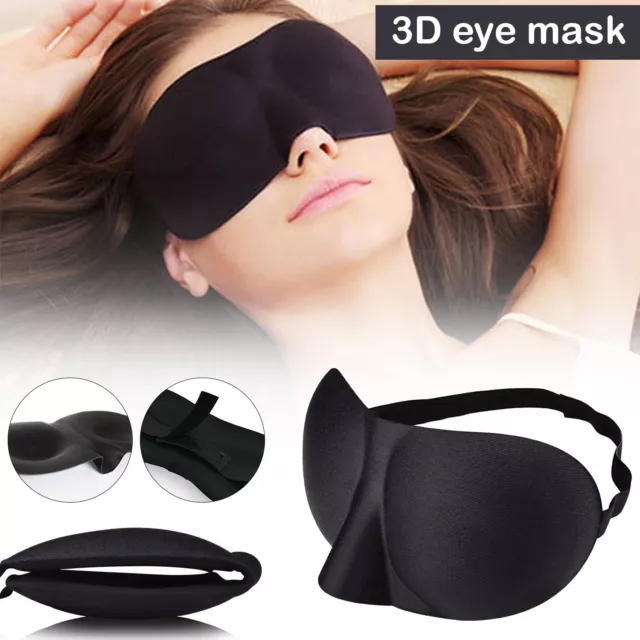 Eye Mask 3D Soft Sponge Cover Sleep Mask Luxury Blackout For Sleeping Men Women