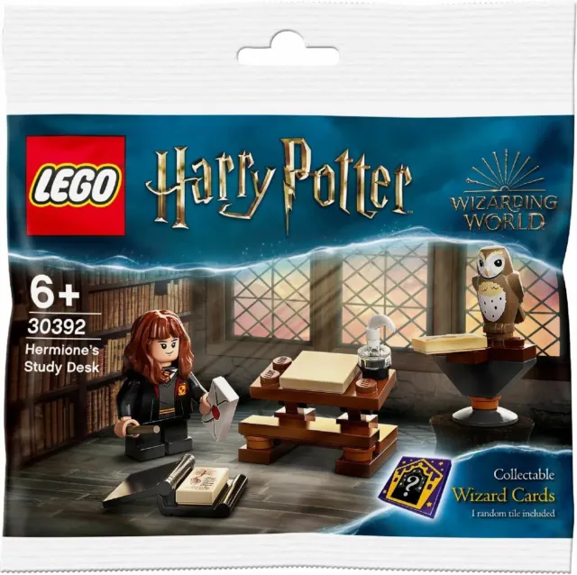 Harry Potter LEGO Polybag Set 30392 Hermiones Étude Bureau Promo Rare Collection 3