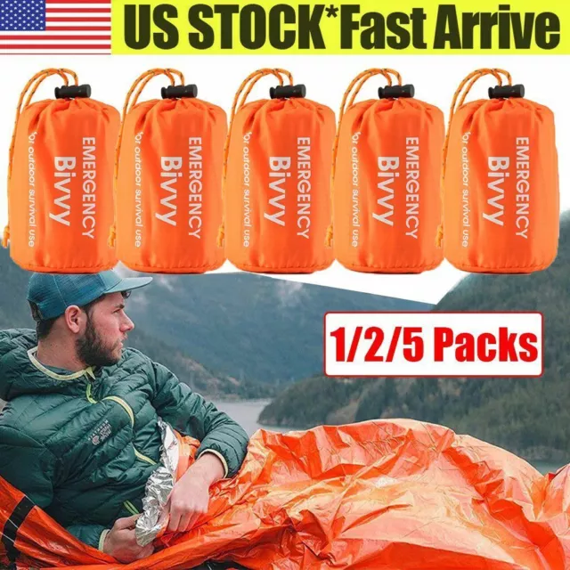 Emergency Sleeping Bag Thermal Waterproof Outdoor Survival Camping Hiking Tent