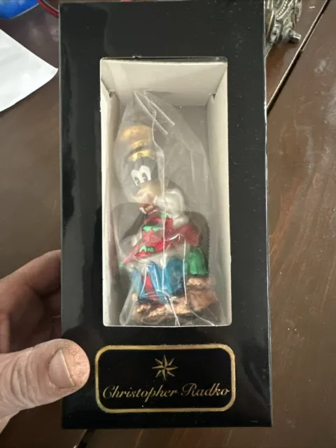 Christopher Radko A Goofy Surprise Disney Christmas Tree Ornament New In Box