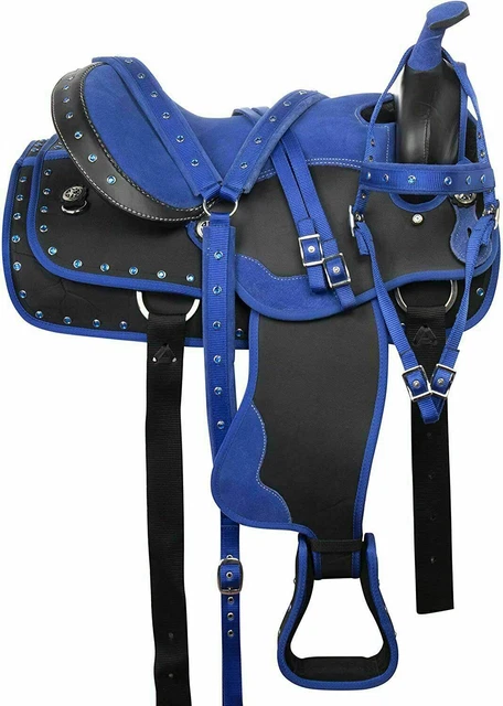 Nouvelle taille de selle de cheval synthétique Western Barrel Racing (10 "à...