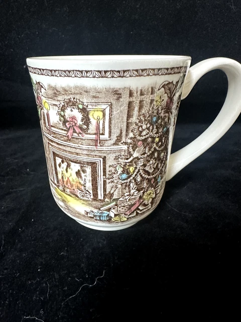 Johnson Bros FRIENDLY VILLAGE Merry CHRISTMAS Mug MINT