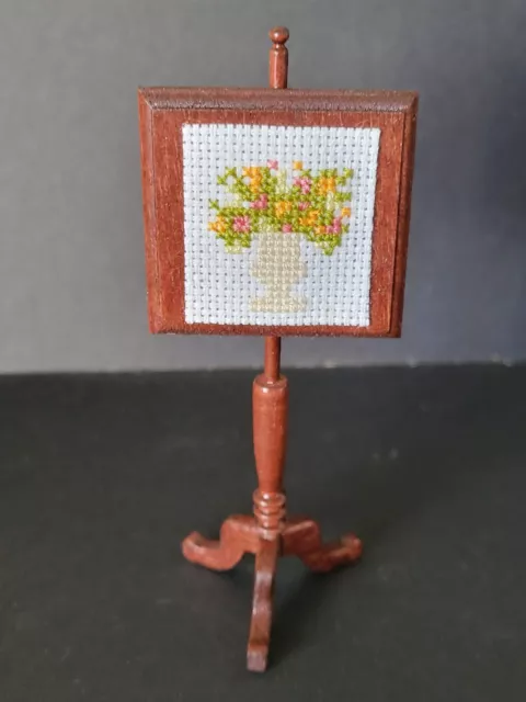 Dolls House - Artisan Handmade Ooak Fire Screen-  1/12Th Scale