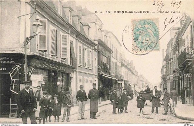 58 - COSNE SUR LOIRE - S09695 - Rue de Paris - Quincaillerie -  - L1