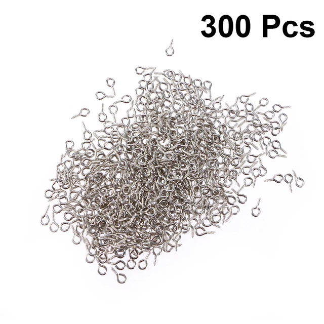 300 piezas Mini Ancho Ocular Tornillo Tornillos Para Pendientes