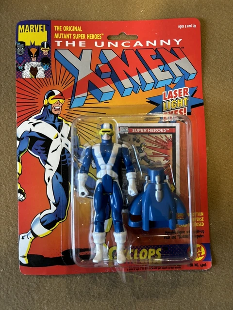Toy Biz Cyclops Action Figure Uncanny X-Men Laser Eyes Marvel 1993 ( NOS )