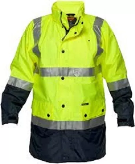 HV306 - Wet Weather Jacket - Yellow Navy