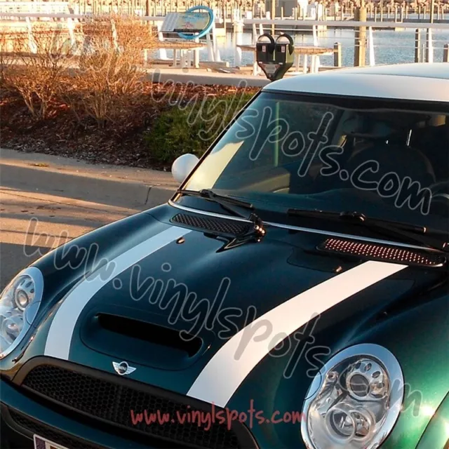 Vinilo de calcomania adhesivos para capó y parte maletero MINI Cooper rayas