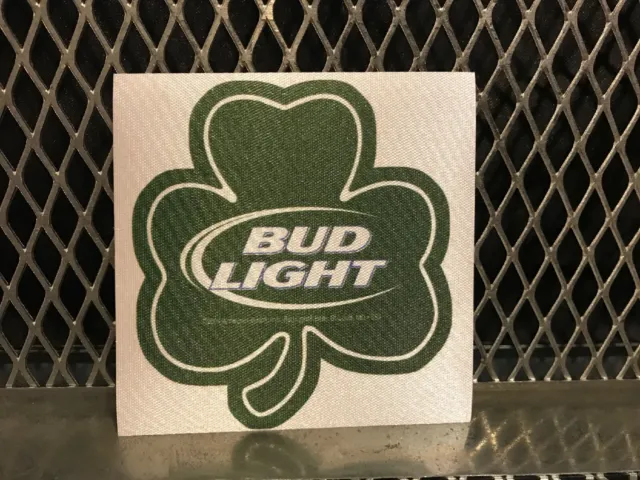 VINTAGE 2004 BUD LIGHT Budweiser St Patricks Day Shamrock Beer A BUSCH Sticker W