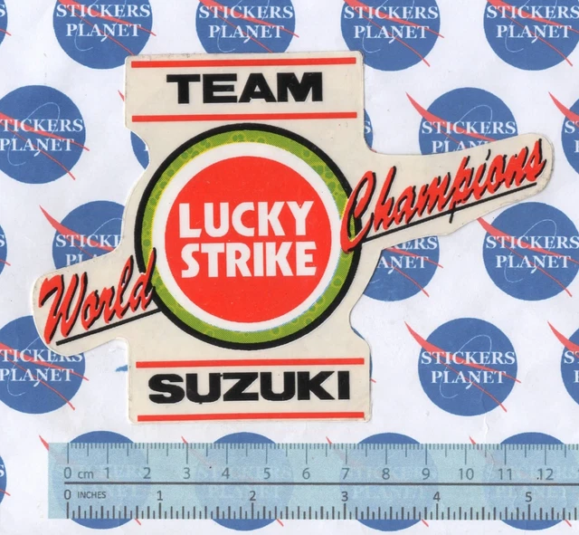 アウトドアローチェア LUCKYSTRIkE TEAM SUZUKI ロゴ SUZUKI LUCKY-STRIKE-TEAM stickers - MXG.ONE - Best moto decals