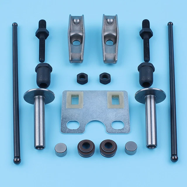 VALVE PUSH ROD Set Guide Plate & Rocker Arms Set fit Honda 13HP GX390 ...