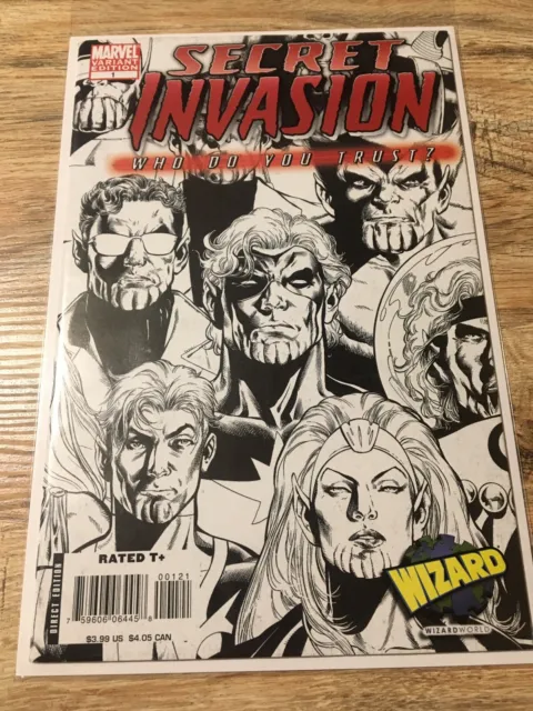 Secret Invasion Who Do You Trust #1 Wizard World Variant (2008) Marvel Comics NM