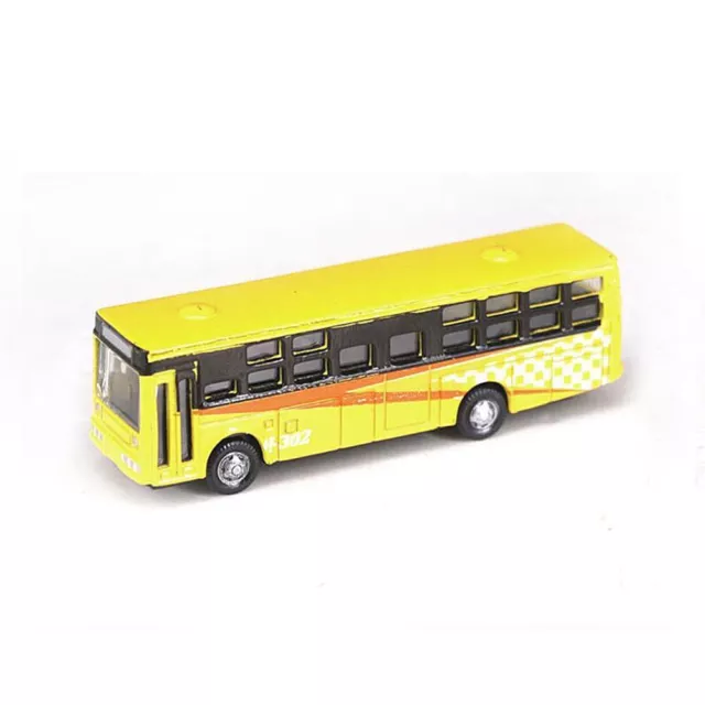 ABS Material N Scale Bus Model Car for Model Railway Landscape Random Color