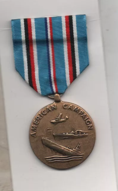 VINTAGE U.S. Full Size WW2 American Campaign medal