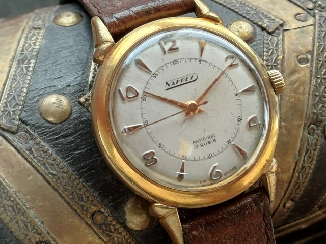 Montre Bracelet Mécanique Vintage Nappey - Modèle N2545 - Occasion - Unisexe