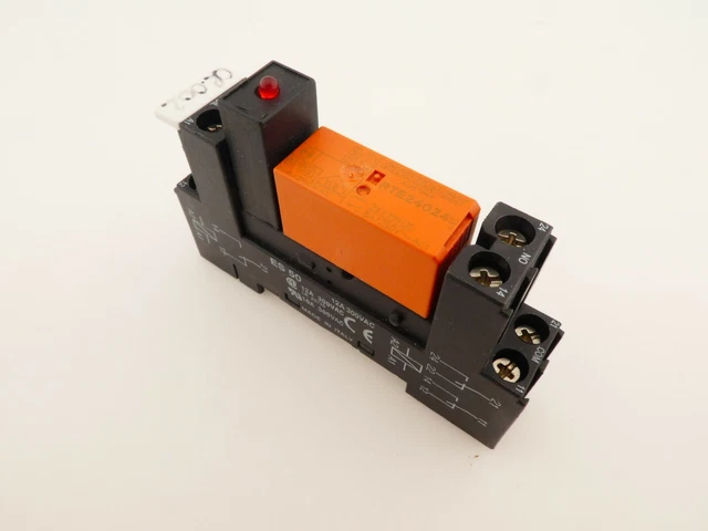 Schrack Relais RTE24024 – 24V DC, 2 Wechsler, Inkl. Sockel ES50 (gebraucht, Gut)